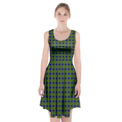 Mod Circles Green Blue Racerback Midi Dress by BrightVibesDesign