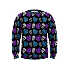 Skulls And Hearts Kids  Sweatshirt