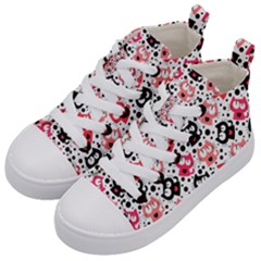 Kitty Kid s Mid-top Canvas Sneakers by awesomeangeye