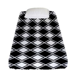 Square Diagonal Pattern Seamless Fitted Sheet (single Size) by Simbadda