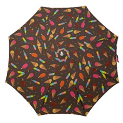 Ice Cream Pattern Seamless Straight Umbrellas by Simbadda