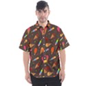 Ice Cream Pattern Seamless Men s Short Sleeve Shirt View1