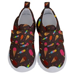 Ice Cream Pattern Seamless Velcro Strap Shoes by Simbadda