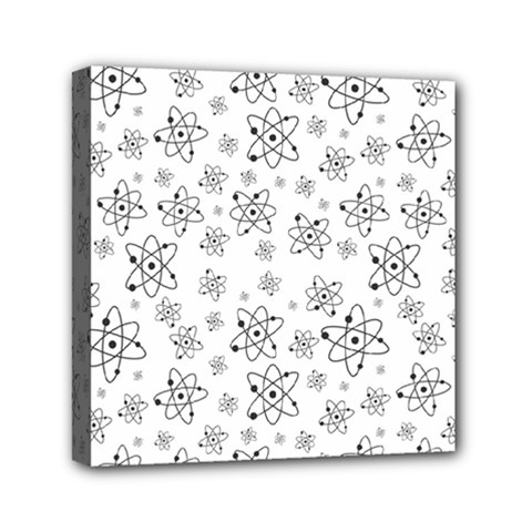 Atom Chemistry Science Physics Mini Canvas 6  x 6  (Stretched)