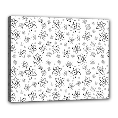 Atom Chemistry Science Physics Canvas 20  x 16  (Stretched)