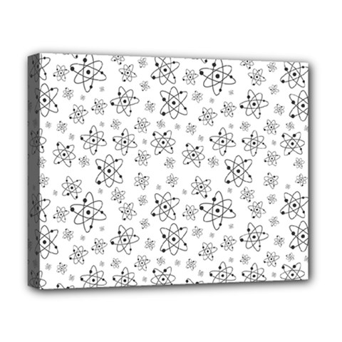 Atom Chemistry Science Physics Deluxe Canvas 20  x 16  (Stretched)