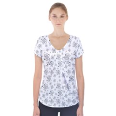 Atom Chemistry Science Physics Short Sleeve Front Detail Top