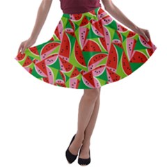 Melon A-line Skater Skirt by awesomeangeye