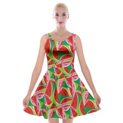 Melon Velvet Skater Dress by awesomeangeye