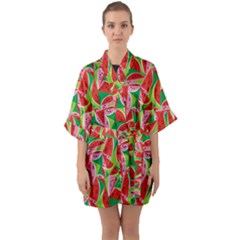 Melon Quarter Sleeve Kimono Robe by awesomeangeye