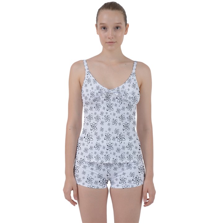 Atom Chemistry Science Physics Tie Front Two Piece Tankini