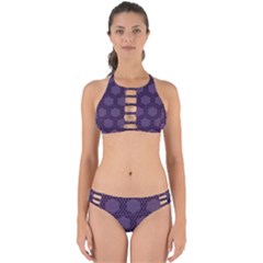 Hexagon Grid Geometric Hexagonal Perfectly Cut Out Bikini Set by Simbadda