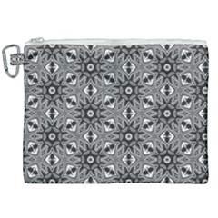 Black And White Pattern Canvas Cosmetic Bag (xxl) by Simbadda