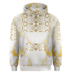 Ivory Marble  In Gold By Flipstylez Designs Men s Pullover Hoodie