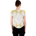 White marble pattern By FlipStylez Designs Crew Neck Crop Top View2