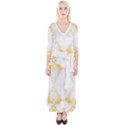 White marble pattern By FlipStylez Designs Quarter Sleeve Wrap Maxi Dress View1