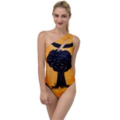 Ceramic Tree Smudge To One Side Swimsuit by DeneWestUK