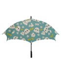 Cute Kawaii Popcorn pattern Golf Umbrellas View3