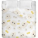 Cute Kawaii Popcorn pattern Duvet Cover Double Side (King Size) View2