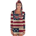 Vintage American flag Long Sleeve Hooded T-shirt View1