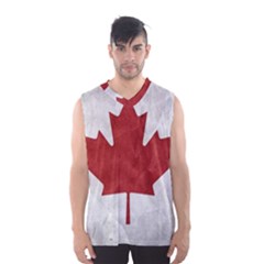 Canada Grunge Flag Men s Basketball Tank Top by Valentinaart