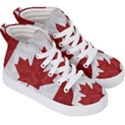 Canada Grunge Flag Kid s Hi-Top Skate Sneakers View3