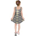 Gold triangles and black pattern By FlipStylez Designs Kids  Sleeveless Dress View2