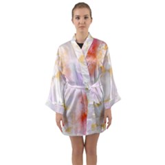 Beautiful Pastel Marble Gold Design By Flipstylez Designs Long Sleeve Kimono Robe by flipstylezfashionsLLC