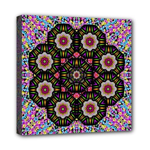 Decorative Ornate Candy With Soft Candle Light For Peace Mini Canvas 8  X 8  (stretched) by pepitasart