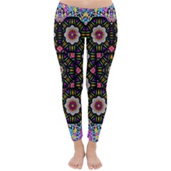 Decorative Ornate Candy With Soft Candle Light For Peace Classic Winter Leggings by pepitasart