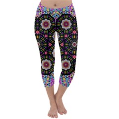 Decorative Ornate Candy With Soft Candle Light For Peace Capri Winter Leggings  by pepitasart