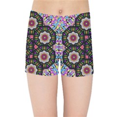 Decorative Ornate Candy With Soft Candle Light For Peace Kids Sports Shorts by pepitasart