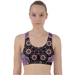 Decorative Ornate Candy With Soft Candle Light For Peace Back Weave Sports Bra by pepitasart