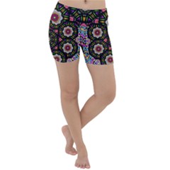 Decorative Ornate Candy With Soft Candle Light For Peace Lightweight Velour Yoga Shorts by pepitasart