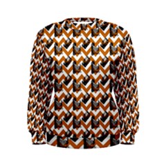 Vintage Camera Chevron Orange Women s Sweatshirt by snowwhitegirl