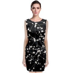 Constellations Sleeveless Velvet Midi Dress by snowwhitegirl