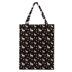 Deer Dots Brown Classic Tote Bag