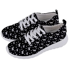 Deer Dots Black Men s Lightweight Sports Shoes by snowwhitegirl