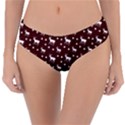 Deer Dots Red Reversible Classic Bikini Bottoms View1