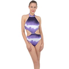 Ombre Halter Side Cut Swimsuit by Valentinaart