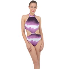 Ombre Halter Side Cut Swimsuit by Valentinaart