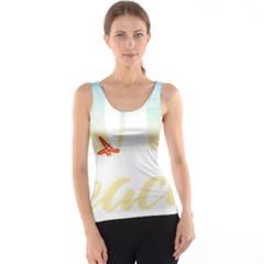 Hola Beaches 3391 Trimmed Tank Top