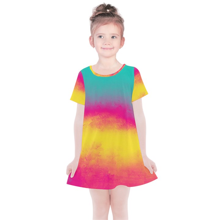 Ombre Kids  Simple Cotton Dress