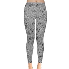 Cracked Texture Abstract Print Leggings 