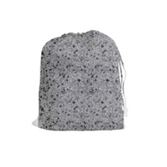 Cracked Texture Abstract Print Drawstring Pouch (Large)