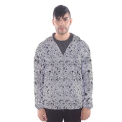 Cracked Texture Abstract Print Hooded Windbreaker (men) by dflcprints