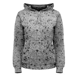 Cracked Texture Abstract Print Women s Pullover Hoodie