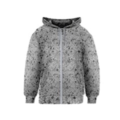 Cracked Texture Abstract Print Kids  Zipper Hoodie