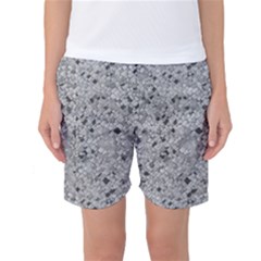 Cracked Texture Abstract Print Women s Basketball Shorts