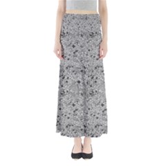 Cracked Texture Abstract Print Full Length Maxi Skirt